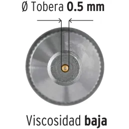 Pistolas de Pinturas Gravedad 130ml LVMP T0.5mm VB A5-10cm, PIPI-400 Truper 11098 Truper-Pistolas de Pinturas Gravedad 130ml LVM