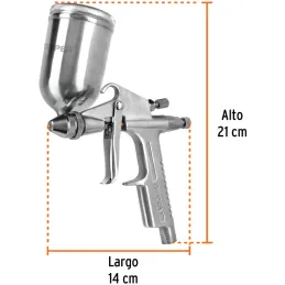 Pistolas de Pinturas Gravedad 130ml LVMP T0.5mm VB A5-10cm, PIPI-400 Truper 11098 Truper-Pistolas de Pinturas Gravedad 130ml LVM