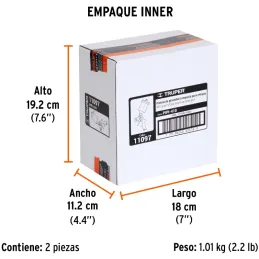Pistolas de Pinturas Gravedad 120ml HVLP T1mm VB A15-20cm, PIPI-410 Truper 11097 Truper-Pistolas de Pinturas Gravedad 120ml HVLP
