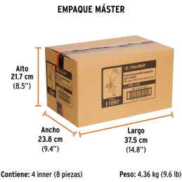Pistolas de Pinturas Gravedad 120ml HVLP T1mm VB A15-20cm, PIPI-410 Truper 11097 Truper-Pistolas de Pinturas Gravedad 120ml HVLP