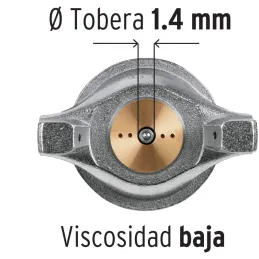 Pistolas de Pinturas Gravedad 400ml LVMP T1.4mm VB A18-25cm, PIPI-420 Truper 11095 Truper-Pistolas de Pinturas Gravedad 400ml LV