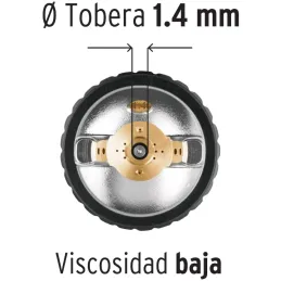 Pistolas de Pinturas Gravedad 600ml HVLP T1.4mm VB 3Control A20-24cm Automotriz Pro, PIPI-440X Truper 14031 Truper-Pistolas de P