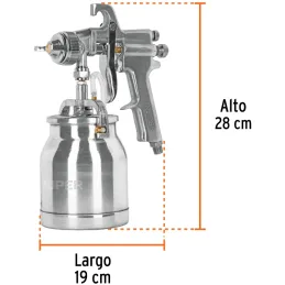 Pistolas de Pinturas Succion 1000ml HVHP T1.8mm 2Control A16-25cm, PIPI-310 14087 Truper Truper-Pistolas de Pinturas Succion 100
