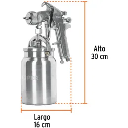 Pistolas de Pinturas Succion 1000ml HVHP T1.8mm 3Control A16-22cm, PIPI-330 14085 Truper Truper-Pistolas de Pinturas Succion 100