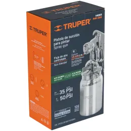 Pistolas de Pinturas Succion 1000ml HVHP T1.8mm 3Control A16-22cm, PIPI-330 14085 Truper Truper-Pistolas de Pinturas Succion 100