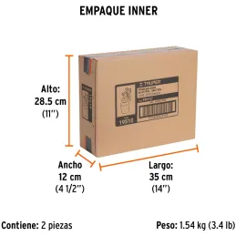 Pistolas de Pinturas 1000ml B1.5mm BP FlujoContinuo A34cm, PIPI-27 Truper 19510 Truper-Pistolas de Pinturas 1000ml B1.5mm BP Flu