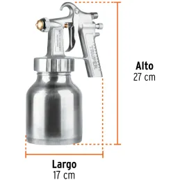 Pistolas de Pinturas 1000ml B1.5mm BP FlujoContinuo A34cm, PIPI-210 Truper 14036 Truper-Pistolas de Pinturas 1000ml B1.5mm BP Fl