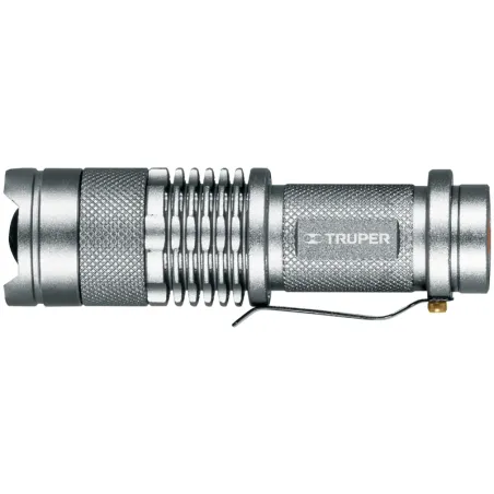 Linternas LED 40lm 100m 6H 1PilasAA Aluminio Truper 17256 Truper-Linternas LED 40lm 100m 6H 1PilasAA Aluminio Truper 17256 LED d