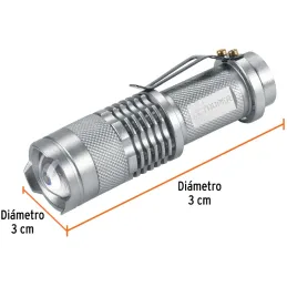 Linternas LED 40lm 100m 6H 1PilasAA Aluminio Truper 17256 Truper-Linternas LED 40lm 100m 6H 1PilasAA Aluminio Truper 17256 LED d