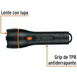 Linternas LED 180lm AltaIntensidad 200m 40H 2PilasD Truper 13019 Truper-Linternas LED 180lm AltaIntensidad 200m 40H 2PilasD Trup