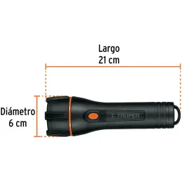 Linternas LED 180lm AltaIntensidad 200m 40H 2PilasD Truper 13019 Truper-Linternas LED 180lm AltaIntensidad 200m 40H 2PilasD Trup