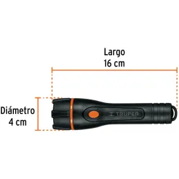 Linternas LED 80lm AltaIntensidad 200m 8H 2PilasAA Truper 13018 Truper-Linternas LED 80lm AltaIntensidad 200m 8H 2PilasAA Truper