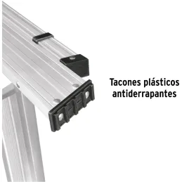 Escaleras Tijera 9 Peldaños con Bandeja T2 Max4.2m P10.7kg EAluminio, Truper 10436 Truper-Escaleras Tijera 9 Peldaños con Bandej