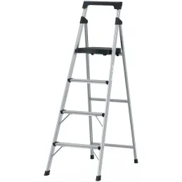 Escaleras Tubulares 4 Peldaños Plegables T3 Max2.8m Aluminio, Truper 16765 Truper-Escaleras Tubulares 4 Peldaños Plegables T3 Ma