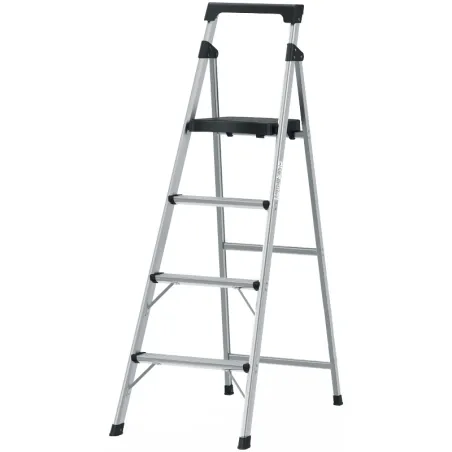 Escaleras Tubulares 4 Peldaños Plegables T3 Max2.8m Aluminio, Truper 16765 Truper-Escaleras Tubulares 4 Peldaños Plegables T3 Ma