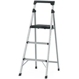 Escaleras Tubulares 3 Peldaños Plegables T3 Max2.6m Aluminio, Truper 16764 Truper-Escaleras Tubulares 3 Peldaños Plegables T3 Ma