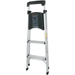 Escaleras Tubulares 3 Peldaños Plegables T3 Max2.6m Aluminio, Truper 16764 Truper-Escaleras Tubulares 3 Peldaños Plegables T3 Ma