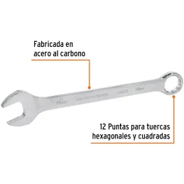 Llaves Boca Mixta 41mm Combinada CrVanadio ELarga Truper 13841 Truper-Llaves Boca Mixta 41mm Combinada CrVanadio ELarga Truper 1
