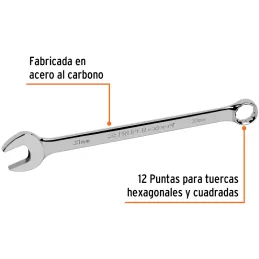 Llaves Boca Mixta 33mm Combinada CrVanadio ELarga Truper 13818 Truper-Llaves Boca Mixta 33mm Combinada CrVanadio ELarga Truper 1
