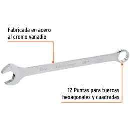 Llaves Boca Mixta 32mm Combinada CrVanadio ELarga Truper 13817 Truper-Llaves Boca Mixta 32mm Combinada CrVanadio ELarga Truper 1