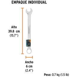 Llaves Boca Mixta 30mm Combinada CrVanadio ELarga Truper 13816 Truper-Llaves Boca Mixta 30mm Combinada CrVanadio ELarga Truper 1