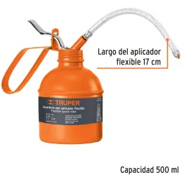 Aceiteras con aplicador flexible boquilla con punta de laton 500 ml, ACEF-500 14874 Truper Truper-Aceiteras con aplicador flexib