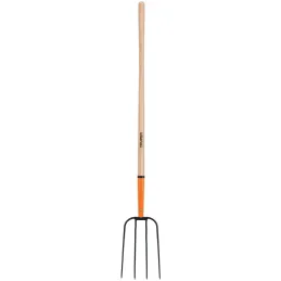 Trinches Bieldo 4 Dientes, 9 x 13 1/2 x 54" para paja Mango Largo, BPJ-4 11003 Truper Truper-Trinches Bieldo 4 Dientes, 9 x 13 1