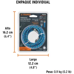 Manguera para Pistola Aerografica AERO-35, MAN-AERO-35 16022 Truper Truper-Manguera para Pistola Aerografica AERO-35, MAN-AERO-3