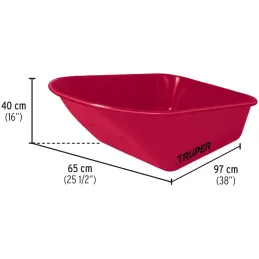 Conchas para carretillas CAT-60 6ft 100L, CO-60 11900 Truper Truper-Conchas para carretillas CAT-60 6ft 100L, CO-60 11900 Truper