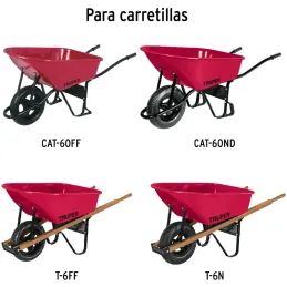 Conchas para carretillas CAT-60 6ft 100L, CO-60 11900 Truper Truper-Conchas para carretillas CAT-60 6ft 100L, CO-60 11900 Truper