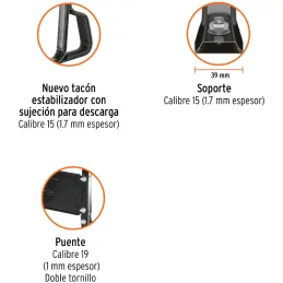 Carretilla Reforzada 6ft 100L, Llanta Neumatica 16X4" Soportan 580kg Calibre 21, CAT-60ND 11776 Truper Truper-Carretilla Reforza