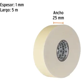 Cintas Doble Contacto 25mm x5m Doble Adhesivo Truper 11727 Truper-Cintas Doble Contacto 25mm x5m Doble Adhesivo Truper 11727 200