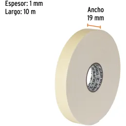 Cintas Doble Contacto 19mm x10m Doble Adhesivo Truper 11726 Truper-Cintas Doble Contacto 19mm x10m Doble Adhesivo Truper 11726 2