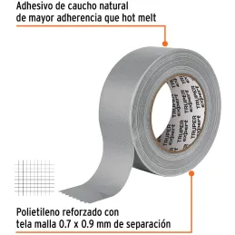 Cintas Ducte Tape 48mm x30m Resistente a Temperaturas Truper 10933 Truper-Cintas Ducte Tape 48mm x30m Resistente a Temperaturas 