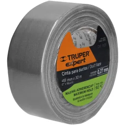 Cintas Ducte Tape 48mm x30m Resistente a Temperaturas Truper 10933 Truper-Cintas Ducte Tape 48mm x30m Resistente a Temperaturas 