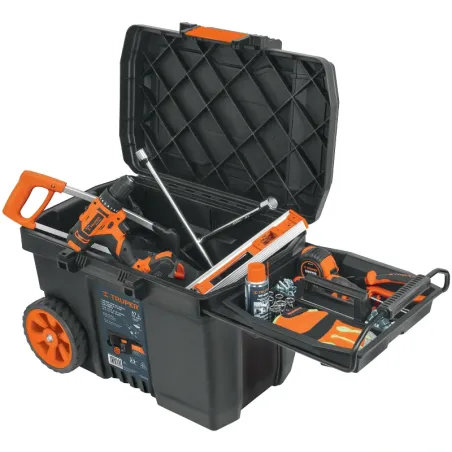 Cajas para Herramientas 23" x17" 57L CRuedas Mtelescopico Truper 10902 Truper-Cajas para Herramientas 23" x17" 57L CRuedas Mtele