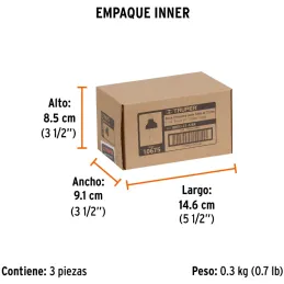 Fresas Zafiro 1-1/4" x22mm cRodaje Truper 10675 Truper-Fresas Zafiro 1-1/4" x22mm cRodaje Truper 10675 Cuerpo de acero al cromo 