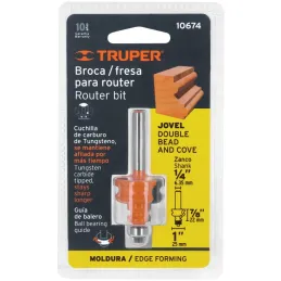 Fresas Jovel 1" x22mm cRodaje, Truper 10674 Truper-Fresas Jovel 1" x22mm cRodaje, Truper 10674 Cuerpo de acero al cromo y cuchil