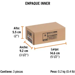 Fresas Jovel 1" x22mm cRodaje, Truper 10674 Truper-Fresas Jovel 1" x22mm cRodaje, Truper 10674 Cuerpo de acero al cromo y cuchil