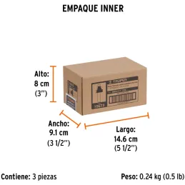Fresas Escalonada 1-1/8" x22mm cRodaje Truper 10673 Truper-Fresas Escalonada 1-1/8" x22mm cRodaje Truper 10673 Cuerpo de acero a