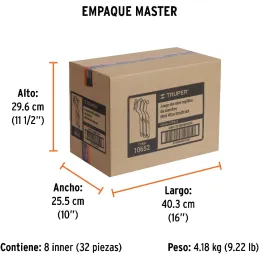 Cepillo con Cerdas de Acero al Carbono 28 Pinceles, Calibre 0.15mm, L 18cm A 1cm 3 Piezas, JCEA-3 10652 Truper Truper-Cepillo co