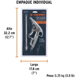 Juego de pistola Sopleteadora con 2 Boquillas Diseño Compacto, 1/4 NPT, PISO-363 10647 Truper Truper-Juego de pistola Sopleteado