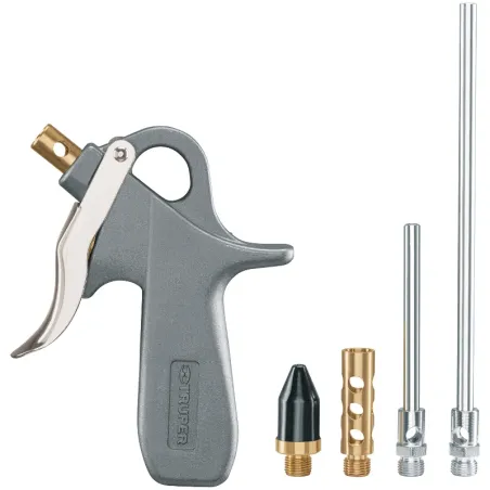 Juego de Pistola Solpleteadora con 5 Boquillas, Diseño Compacto, 1/4 NPT, PISO-5X 10645 Truper Truper-Juego de Pistola Solpletea