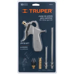 Juego de Pistola Solpleteadora con 5 Boquillas, Diseño Compacto, 1/4 NPT, PISO-5X 10645 Truper Truper-Juego de Pistola Solpletea