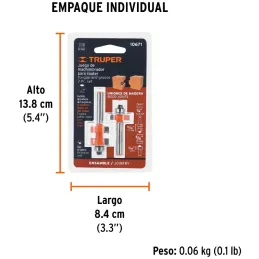Juego de Fresas Machimbrador 3/4" x17mm cRodaje Truper 10671 Truper-Juego de Fresas Machimbrador 3/4" x17mm cRodaje Truper 10671