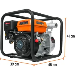 Motobombas 2" 7HP 500L Motor Gasolina 212cc 4T 25m Truper 17116 Truper-Motobombas 2" 7HP 500L Motor Gasolina 212cc 4T 25m Truper