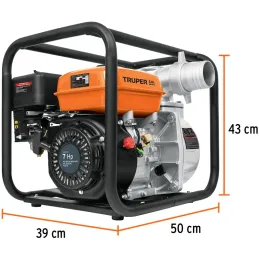 Motobombas 3" 7HP 900L Motor Gasolina 212cc 4T 25m Truper 17117 Truper-Motobombas 3" 7HP 900L Motor Gasolina 212cc 4T 25m Truper