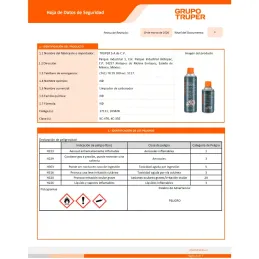 Limpiador de Carburador 470ml, Interno Externo Remueve Grasa Polvo Suciedad sin Dañar, KC-470 17111 Truper Truper-Limpiador de C