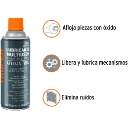 Aceite Aflojatodo 400ml 14oz, Super Penetrante Protege y Limpia, WT-400 13471 Truper Truper-Aceite Aflojatodo 400ml 14oz, Super 