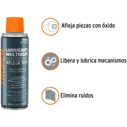 Aceite Aflojatodo 235ml 8oz, Super Penetrante Protege y Limpia, WT-240 13469 Truper Truper-Aceite Aflojatodo 235ml 8oz, Super Pe